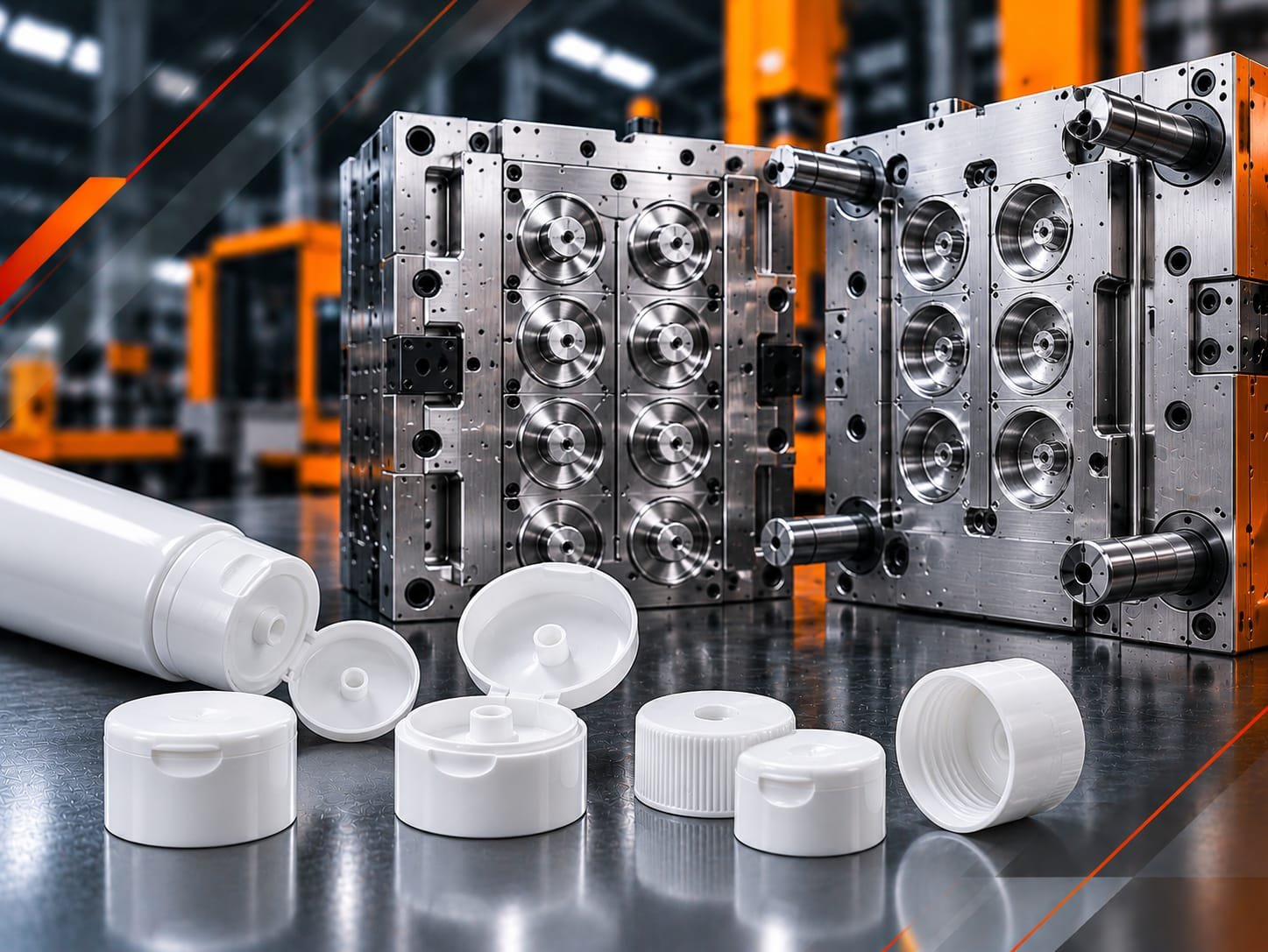 Satya Moulds plastic injection mould for 15 ml tube cap